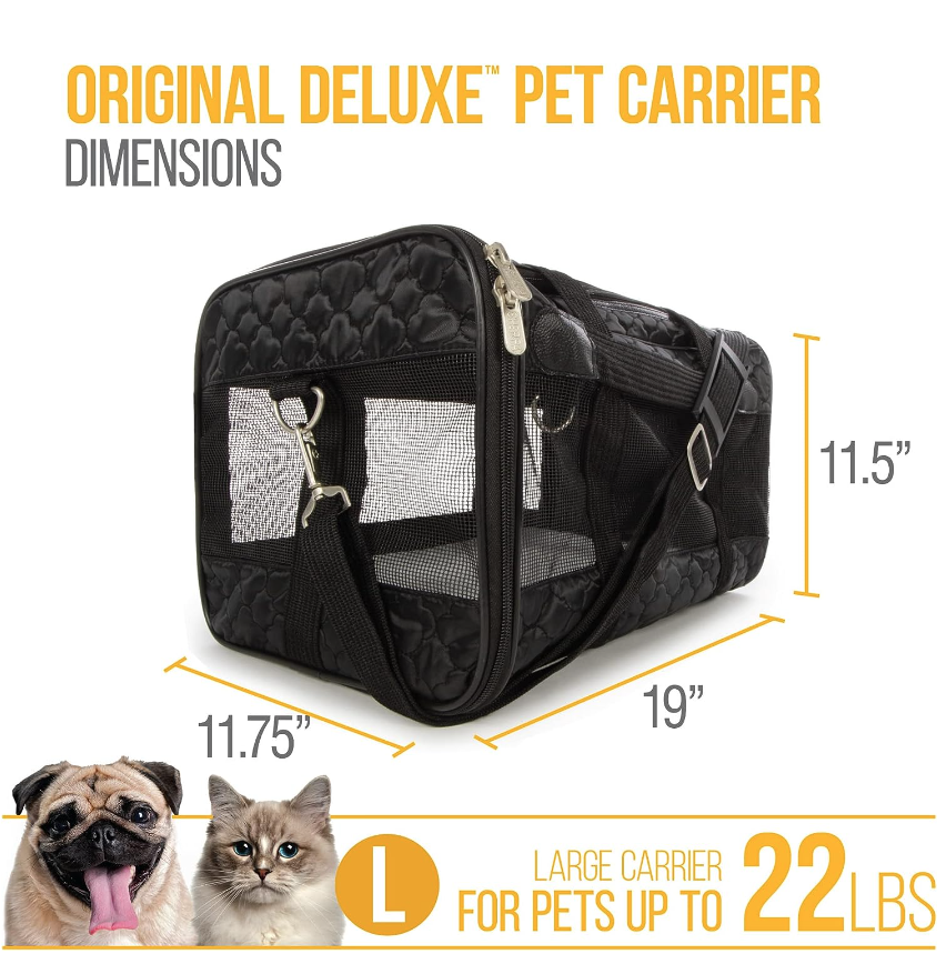 Deluxe dog carrier for frenchies